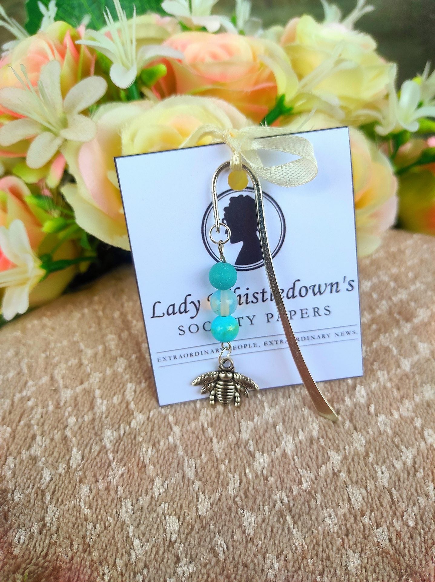 Bridgertone család kék könyvjelző